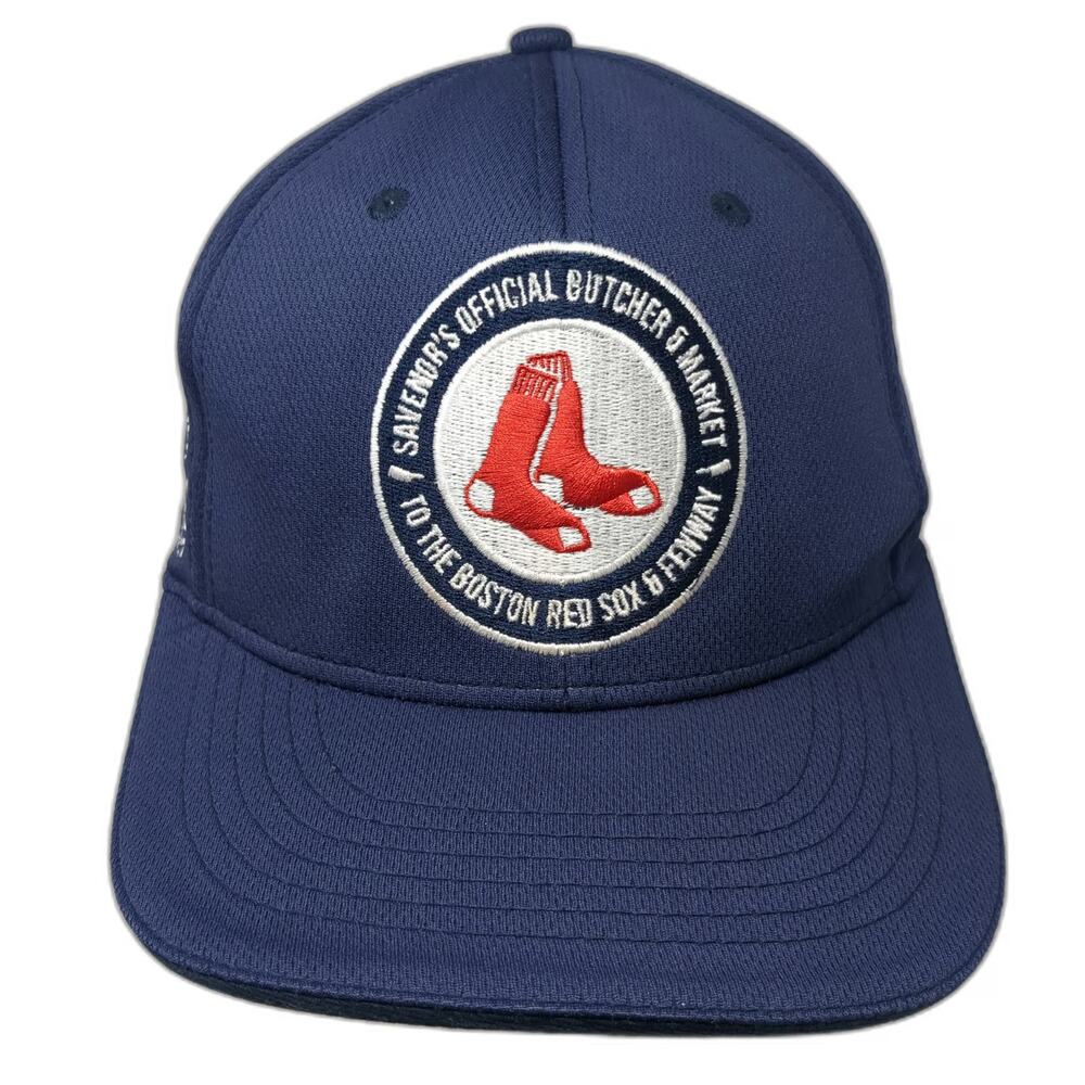 BDA Boston Red Sox MLB Baseball Cap Blue One Size Savenors Butcher Market Patch
